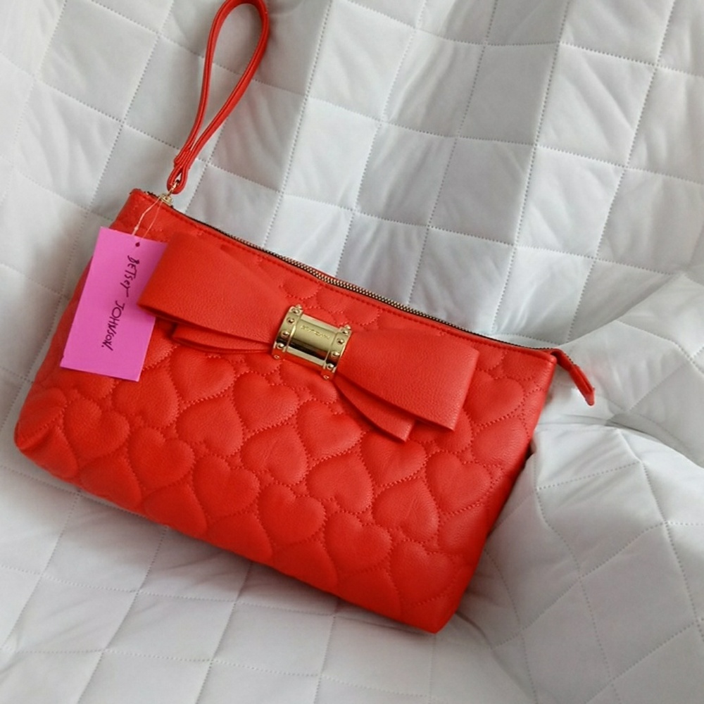 Betsey Johnson Wristlet/Cosmetic Bag